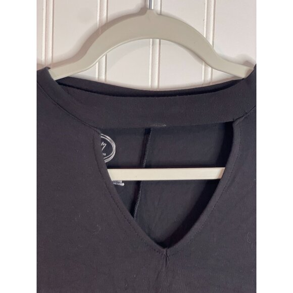 Maurices Long Sleeve Black A-Line Tunic Dress Medium Cotton Blend - Picture 5 of 8